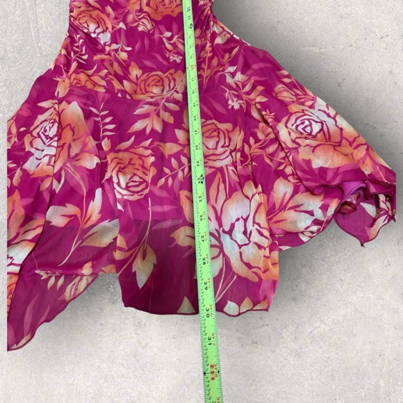 Y2K city triangles floral strapless dress - Picture 7 of 7